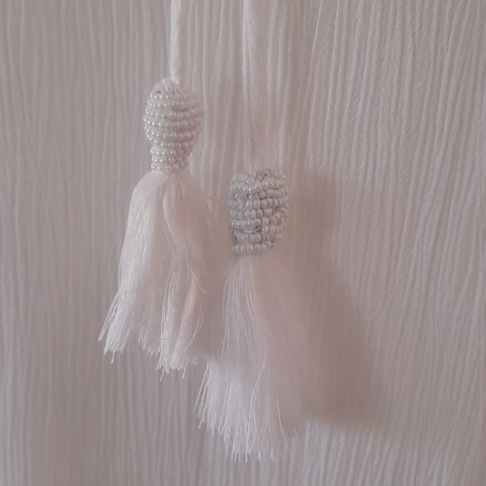 NEVER FULLY DRESSED White Harmony Long Sleeve Tiered Ruffle Maxi Dress NWT - Picture 16 of 16